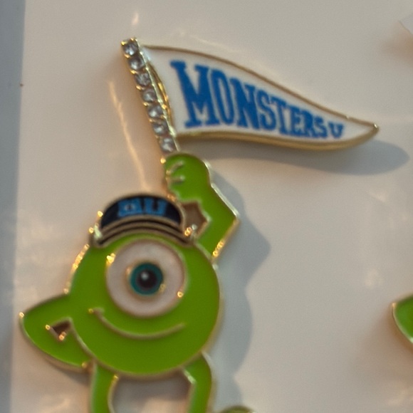 BaubleBar Pixar Monsters Inc Mikey earrings - Picture 3 of 3